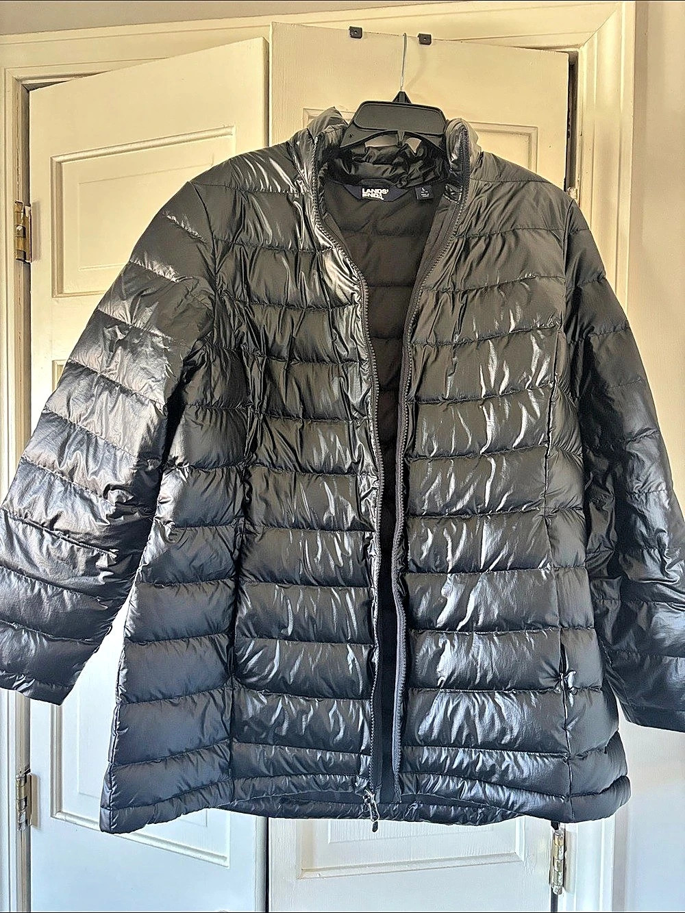 Lands' End Women's Squall Waterproof Insulated 3-in-1 Winter Parka Black - Large